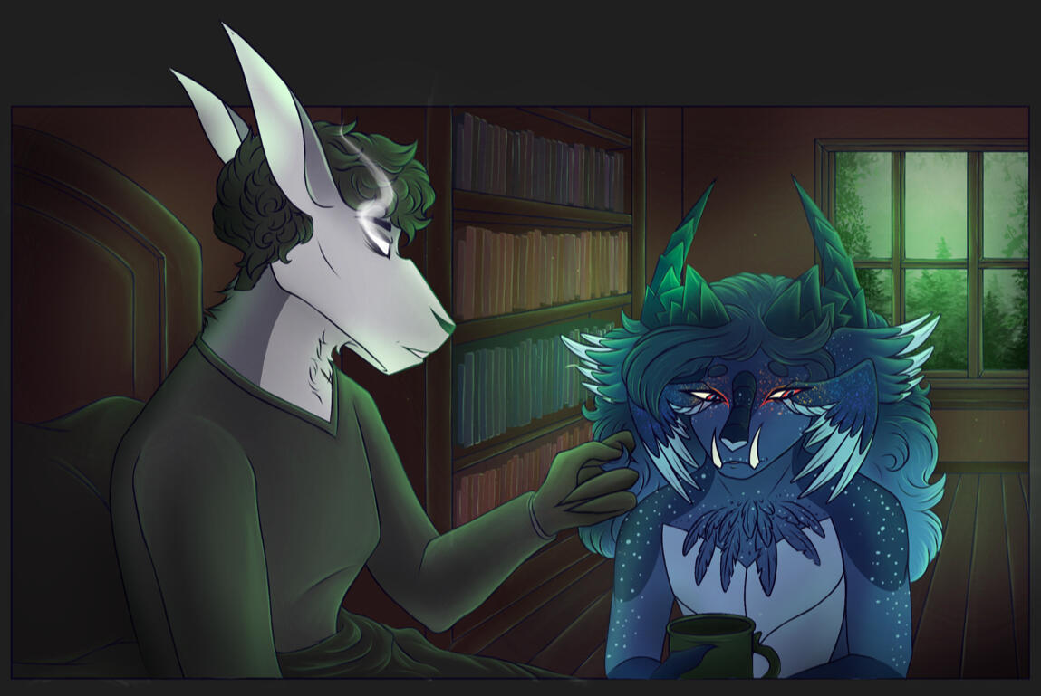 Fully Rendered Scene, 2 Characters Fully Rendered Scene, 2 Characters